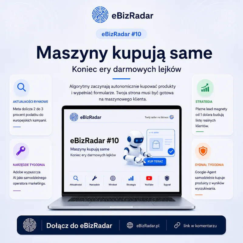 eBizRadar #10 — Maszyny kupują same, koniec ery darmowych lejków
